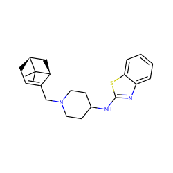 CC1(C)[C@H]2CC=C(CN3CCC(Nc4nc5ccccc5s4)CC3)[C@@H]1C2 ZINC000006744008