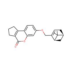 CC1(C)[C@H]2CC=C(COc3ccc4c5c(c(=O)oc4c3)CCC5)[C@@H]1C2 ZINC001772608570