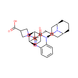 CC1(C)[C@H]2CC[C@@H](CCN3[C@H]4CCC[C@@H]3C[C@H](n3c(=O)c(N5CC(C(=O)O)C5)nc5ccccc53)C4)[C@@H]1C2 ZINC001772597900