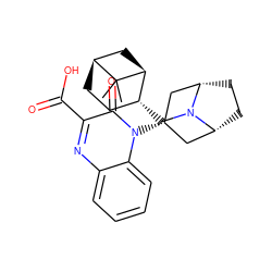 CC1(C)[C@H]2CC[C@@H](CN3[C@H]4CC[C@@H]3C[C@H](n3c(=O)c(C(=O)O)nc5ccccc53)C4)[C@@H]1C2 ZINC000143909456