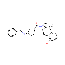 CC1(C)[C@H]2Cc3c(O)cccc3[C@]1(C)CCN2C(=O)[C@@H]1CC[C@@H](NCc2ccccc2)C1 ZINC000201105123