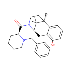 CC1(C)[C@H]2Cc3c(O)cccc3[C@]1(C)CCN2C(=O)[C@@H]1CCCCN1Cc1ccccc1 ZINC000197895956