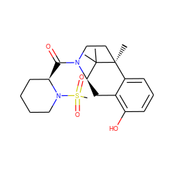 CC1(C)[C@H]2Cc3c(O)cccc3[C@]1(C)CCN2C(=O)[C@@H]1CCCCN1S(C)(=O)=O ZINC000205474210