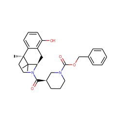 CC1(C)[C@H]2Cc3c(O)cccc3[C@]1(C)CCN2C(=O)[C@@H]1CCCN(C(=O)OCc2ccccc2)C1 ZINC000205473447