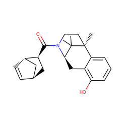 CC1(C)[C@H]2Cc3c(O)cccc3[C@]1(C)CCN2C(=O)[C@H]1C[C@H]2C=C[C@H]1C2 ZINC000201110873