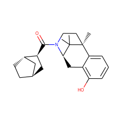 CC1(C)[C@H]2Cc3c(O)cccc3[C@]1(C)CCN2C(=O)[C@H]1C[C@H]2CC[C@H]1C2 ZINC000473233301