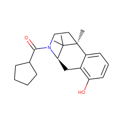 CC1(C)[C@H]2Cc3c(O)cccc3[C@]1(C)CCN2C(=O)C1CCCC1 ZINC000115791207