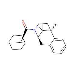 CC1(C)[C@H]2Cc3ccccc3[C@]1(C)CCN2C(=O)[C@@H]1CC2CCC1CC2 ZINC000205475005