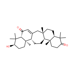 CC1(C)C(=O)CC[C@]2(C)[C@H]3CC[C@H]4C(=CC(=O)[C@H]5C(C)(C)[C@H](O)CC[C@]45C)C[C@]3(C)CC[C@@H]12 ZINC000473122671