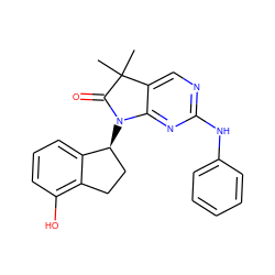 CC1(C)C(=O)N([C@H]2CCc3c(O)cccc32)c2nc(Nc3ccccc3)ncc21 ZINC000165569889