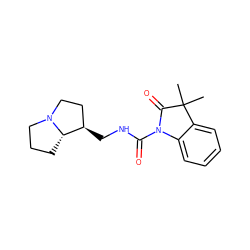 CC1(C)C(=O)N(C(=O)NC[C@@H]2CCN3CCC[C@@H]23)c2ccccc21 ZINC000003811436