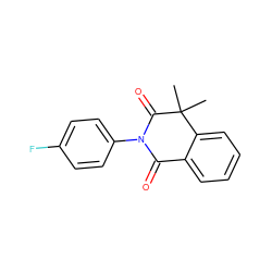 CC1(C)C(=O)N(c2ccc(F)cc2)C(=O)c2ccccc21 ZINC000040935358