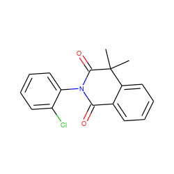 CC1(C)C(=O)N(c2ccccc2Cl)C(=O)c2ccccc21 ZINC000003200253