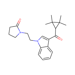 CC1(C)C(C(=O)c2cn(CCN3CCCC3=O)c3ccccc23)C1(C)C ZINC000035876426