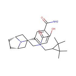 CC1(C)C(CN(CCN2[C@H]3CC[C@@H]2C[C@H](c2cccc(C(N)=O)c2)C3)C(=O)CO)C1(C)C ZINC000117297833