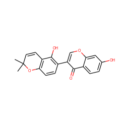 CC1(C)C=Cc2c(ccc(-c3coc4cc(O)ccc4c3=O)c2O)O1 ZINC000013130928