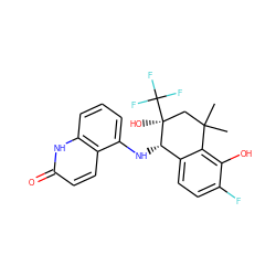 CC1(C)C[C@](O)(C(F)(F)F)[C@@H](Nc2cccc3[nH]c(=O)ccc23)c2ccc(F)c(O)c21 ZINC000140233126