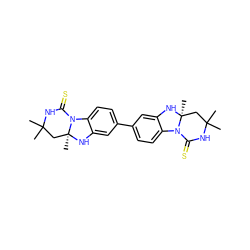 CC1(C)C[C@]2(C)Nc3cc(-c4ccc5c(c4)N[C@@]4(C)CC(C)(C)NC(=S)N54)ccc3N2C(=S)N1 ZINC000064503536