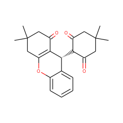 CC1(C)CC(=O)C([C@H]2C3=C(CC(C)(C)CC3=O)Oc3ccccc32)C(=O)C1 ZINC000097053542