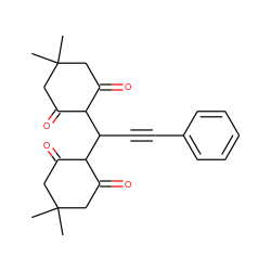 CC1(C)CC(=O)C(C(C#Cc2ccccc2)C2C(=O)CC(C)(C)CC2=O)C(=O)C1 ZINC000084415970