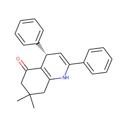 CC1(C)CC(=O)C2=C(C1)NC(c1ccccc1)=C[C@H]2c1ccccc1 ZINC000102069378