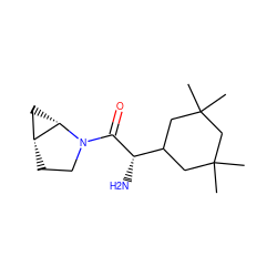 CC1(C)CC([C@H](N)C(=O)N2CC[C@@H]3C[C@@H]32)CC(C)(C)C1 ZINC000028824953