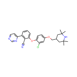 CC1(C)CC(COc2ccc(Oc3cccc(-c4ccncn4)c3C#N)c(Cl)c2)CC(C)(C)N1 ZINC000149158559