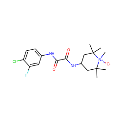 CC1(C)CC(NC(=O)C(=O)Nc2ccc(Cl)c(F)c2)CC(C)(C)[N+]1(C)[O-] ZINC000066259987