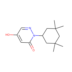 CC1(C)CC(n2ncc(O)cc2=O)CC(C)(C)C1 ZINC000118641281