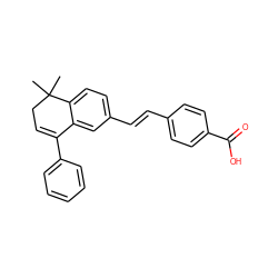 CC1(C)CC=C(c2ccccc2)c2cc(/C=C/c3ccc(C(=O)O)cc3)ccc21 ZINC000001546405