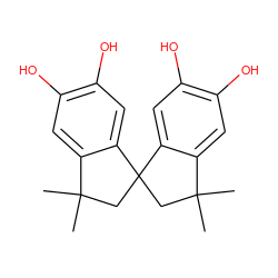 CC1(C)CC2(CC(C)(C)c3cc(O)c(O)cc32)c2cc(O)c(O)cc21 ZINC000000045127