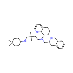 CC1(C)CCC(NCC(C)(C)CCN(C[C@H]2Cc3ccccc3CN2)[C@H]2CCCc3cccnc32)CC1 ZINC001772646058