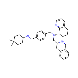 CC1(C)CCC(NCc2ccc(CN(C[C@H]3Cc4ccccc4CN3)[C@H]3CCCc4cccnc43)cc2)CC1 ZINC001772653419