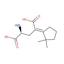 CC1(C)CCC/C1=C(/C[C@H](N)C(=O)O)C(=O)O ZINC000100803115