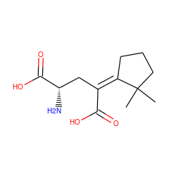 CC1(C)CCC/C1=C(\C[C@H](N)C(=O)O)C(=O)O ZINC000029478820