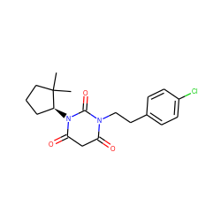 CC1(C)CCC[C@@H]1N1C(=O)CC(=O)N(CCc2ccc(Cl)cc2)C1=O ZINC000101678315