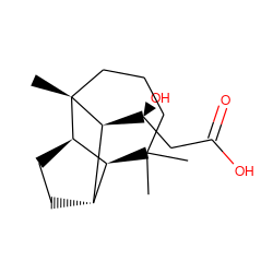 CC1(C)CCC[C@]2(C)[C@@H]([C@@H](O)CC(=O)O)[C@H]3CC[C@@H]2[C@H]31 ZINC000028645621