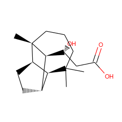 CC1(C)CCC[C@]2(C)[C@@H]([C@H](O)CC(=O)O)[C@H]3CC[C@@H]2[C@H]31 ZINC000028645619