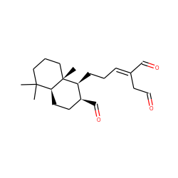 CC1(C)CCC[C@]2(C)[C@@H](CC/C=C(/C=O)CC=O)[C@@H](C=O)CC[C@@H]12 ZINC000049055150