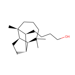 CC1(C)CCC[C@]2(C)[C@@H](CCCCO)[C@H]3CC[C@@H]2[C@H]31 ZINC000028645590