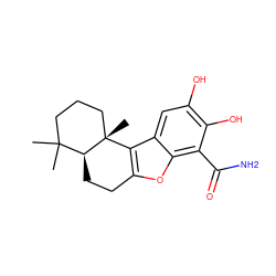 CC1(C)CCC[C@]2(C)c3c(oc4c(C(N)=O)c(O)c(O)cc34)CC[C@@H]12 ZINC000066251495