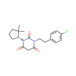 CC1(C)CCC[C@H]1N1C(=O)CC(=O)N(CCc2ccc(Cl)cc2)C1=O ZINC000101678314