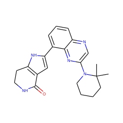 CC1(C)CCCCN1c1cnc2cccc(-c3cc4c([nH]3)CCNC4=O)c2n1 ZINC000222445557