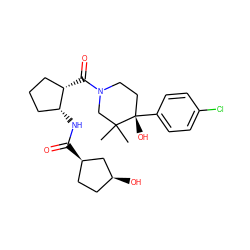 CC1(C)CN(C(=O)[C@H]2CCC[C@H]2NC(=O)[C@@H]2CC[C@H](O)C2)CC[C@]1(O)c1ccc(Cl)cc1 ZINC000068121029