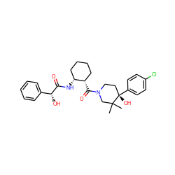 CC1(C)CN(C(=O)[C@H]2CCCC[C@H]2NC(=O)[C@H](O)c2ccccc2)CC[C@]1(O)c1ccc(Cl)cc1 ZINC000096173236