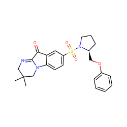 CC1(C)CN=C2C(=O)c3cc(S(=O)(=O)N4CCC[C@H]4COc4ccccc4)ccc3N2C1 ZINC000014972056