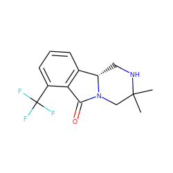 CC1(C)CN2C(=O)c3c(cccc3C(F)(F)F)[C@@H]2CN1 ZINC000035271292