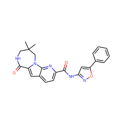 CC1(C)CNC(=O)c2cc3ccc(C(=O)Nc4cc(-c5ccccc5)on4)nc3n2C1 ZINC000147082551