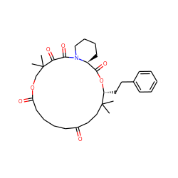 CC1(C)COC(=O)CCCCC(=O)CCC(C)(C)[C@@H](CCc2ccccc2)OC(=O)[C@@H]2CCCCN2C(=O)C1=O ZINC000026967668