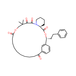 CC1(C)COC(=O)CCCCCCCCC(=O)c2cccc(c2)[C@@H](CCc2ccccc2)OC(=O)[C@@H]2CCCCN2C(=O)C1=O ZINC000026987117